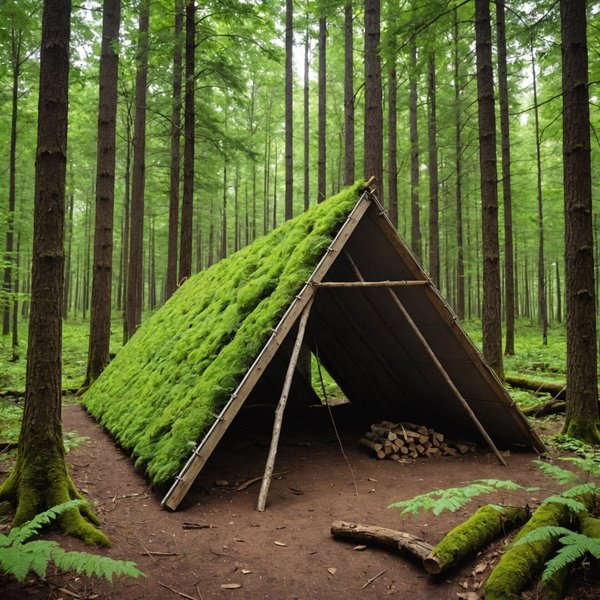 Comment construire un abri de fortune avec des matériaux trouvés en forêt?